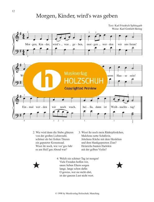 Morgen, Kinder, wirds was geben